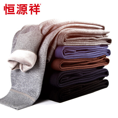 

Heng Yuan Xiang men&39s warm pants wool modal knee leggings wool pants dark gray 17095