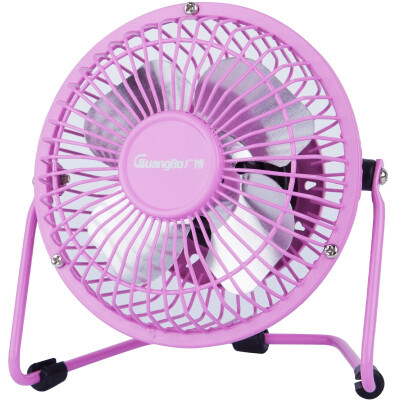 

GuangBo NC3666 4 inch USB small fan desktop iron mini fan pink