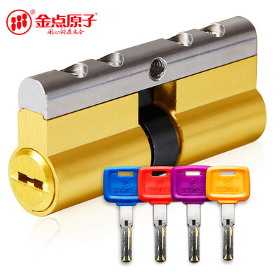 

Gold point atom GOLDATOM FSY6080P colorful key security door lock core 304 stainless steel strip C-class copper double-sided 24 blade