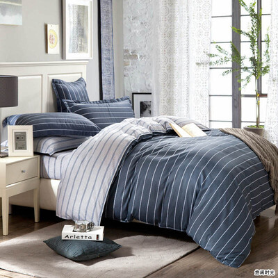 

Brata Cotton twill four piece set of high count and high density bed product suite