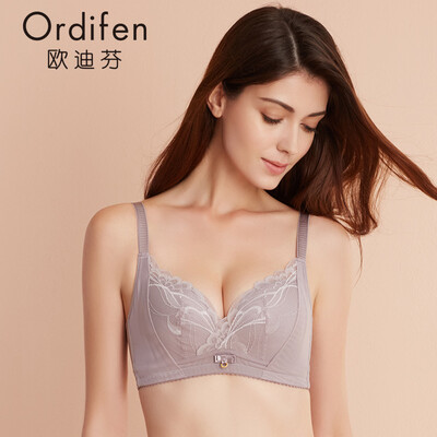 

Ordifen no steel ring bra adjustable sexy gathered female comfortable underwear