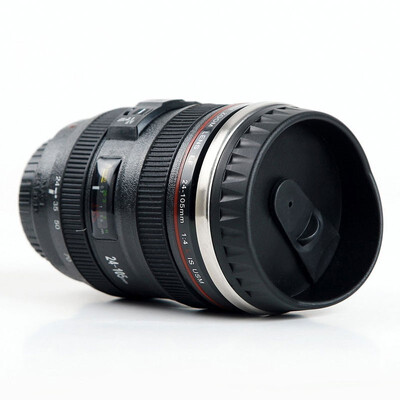 

Camera Lens Travel Thermos - Camera Lens Travel Thermos - Stainless Steel Insulated Cup with Easy Clean Lid