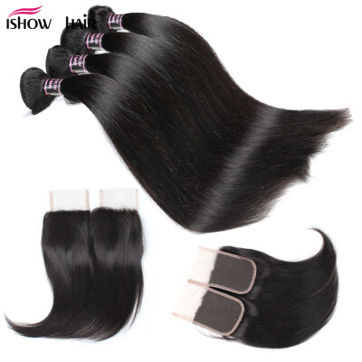 

Affordable Brazilian Virgin Hair Straight With Closure Brazilian Virgin Hair 4 Bundles with Closure Brazilian Straight Hair