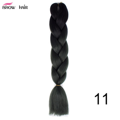 

Silky Strands 24 100g Ombre Synthetic Braiding Hair Extensions For Crochet Braids Kanekalon Jumbo Braids Two Tone Ombre Color 1p