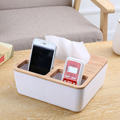 

Green oak bathroom storage box tissue box paper set mobile phone remote control cosmetics wash storage basket