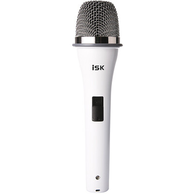 

iSK S-200 condenser microphone white pure aluminum coated small vibration head