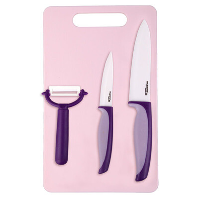 

USC Penguin porcelain knife set kitchen home baby food knife watermelon knife shaver purple TQQ04V