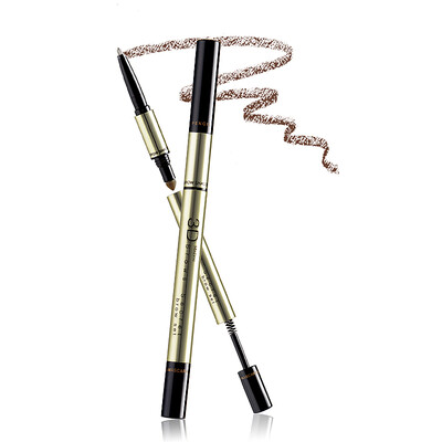 

Mistine Honey Si-Ting 3D eyebrow pencil eyebrow powder stained eyebrow cream triple 1 dark brown waterproof SUMI easy to color long-lasting Thai imports