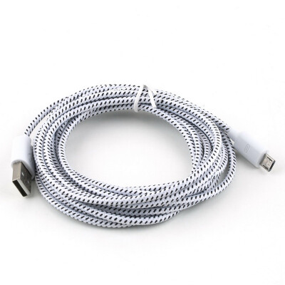 

3M/10FT Hemp Rope Micro USB Charger Sync Data Cable Cord for Cell Phone