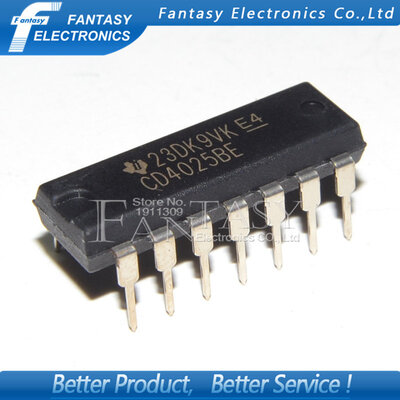 

50PCS CD4025BE DIP14 CD4025 DIP new and original IC free shipping