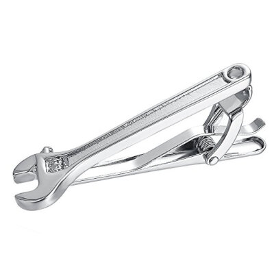 

Yoursfs Tie Clip Tool Wrench Spanner Alloy Mens Wedding Tie Clips Bar Pin Silver