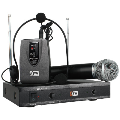 

KFW) WK-V5100A a drag two wireless microphone handheld lapel microphone conference performance teaching microphone