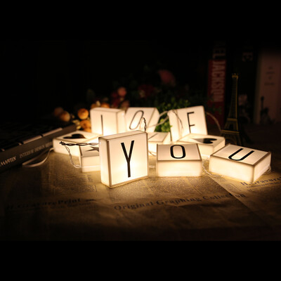 

DIY LED Letter Hanging String Lights Parties Holiday Home Decor
