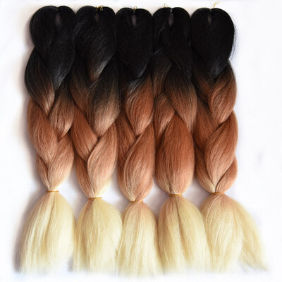 

8 pcs/pack Chorliss 24" Ombre Braiding Hair Crochet Braids Synthetic Crochet Hair Extension 100g/pack