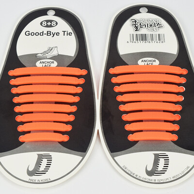 

1 Set 16pcs Creative Design Unisex Women Men Athletic Running No Tie Shoelaces Elastic Silicone Shoe Lace Sporting Very Convenient