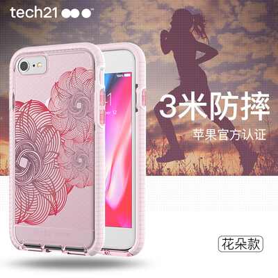 

Tech21 Apple, iPhone7 / 8 (4,7 дюйма) падение сопротивления модели цветы телефон оболочки защитный рукав розовый Apple, 7/8