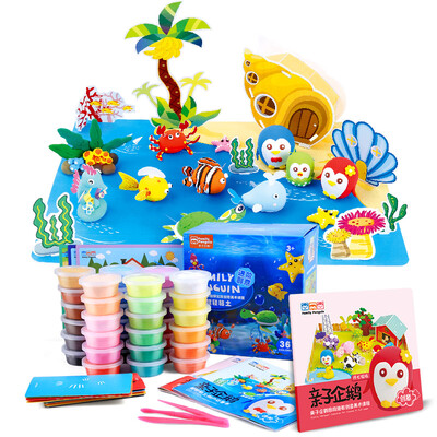 

Penguin 36 colors super light clay clay plasticine toy children&39s day gifts 36 color enlightenment Advanced Set