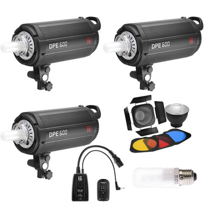 

Jinbei DPE-600 three-lamp suit accessories set children portrait studio flash sets
