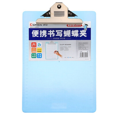 

Comix A745 portable writing butterfly clip / clip A4 transparent