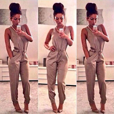 

Lovaru ™summer style 2015 Summer New fashion Nightclub Sexy rompers womens jumpsuit bandage long pants sexy Jumpsuits bodycon