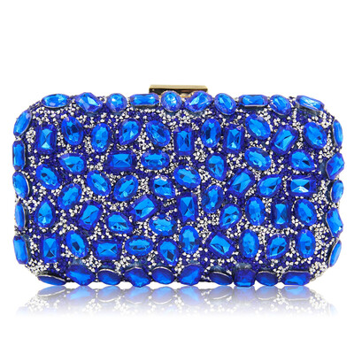 

Milisente Women Evening Bags Gold Clutch Bag Blue Party Silver Wedding Clutches Party Purple Clutch Purses