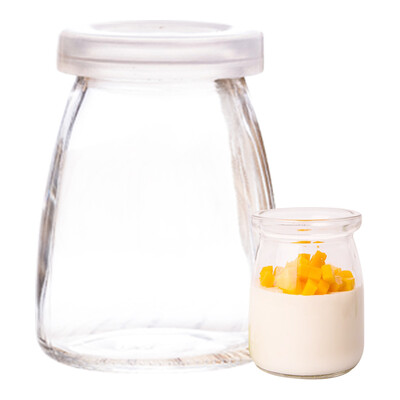 

100 diamond pudding bottle with lid homemade yogurt bottle home baking jelly mousse cup 150ml3