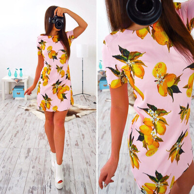 

Lovaru ™ 2017 New Arrival Autumn Dress Casual Cute Straight Print Floral Fashion Ukraine Party Mini Women Dresses