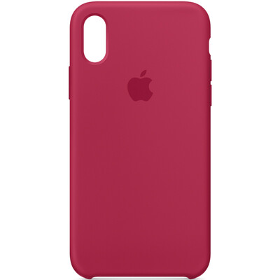 

iPhone X Silicone CaseMobile ShellMobile Phone Case - Rose Red
