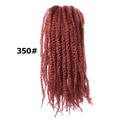 

18" Marly Hair Crochet Braids 30 Roots Bug Marley Braiding Hair Synthetic Bulk Hair Extension Low Temperture Fiber Rated 50