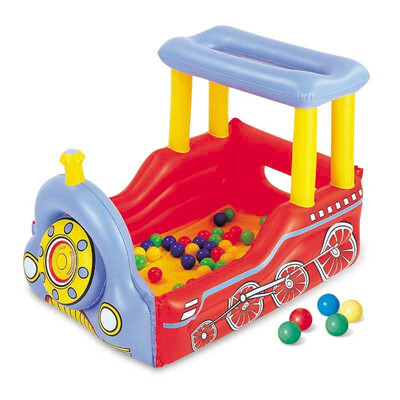 

Bestway inflatable train (with 50 ocean ball) baby family playground large indoor activities toys 52121