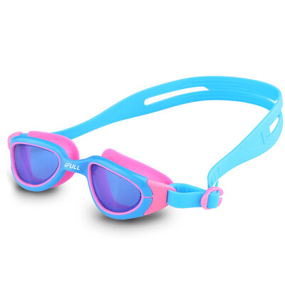 

Appropriate for children Swimming goggles Waterproof Anti fog Large children Swimming goggles Boys&girls Large frame Flat swimming goggles Purple Rose