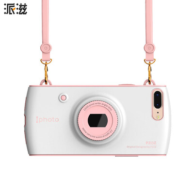 

Send apple 8plus mobile phone shell all inclusive Apple 7plus phone shell Jingdong own 7 / 8P camera shell 5.5 inches white pink