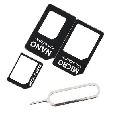 

4 в 1 SIM-карта Адаптер для iPhone 4 5 iPad и HTC один x дешевые Галактики S3