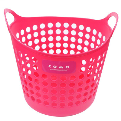 

INOMATA COMO series imported debris box dirty clothes storage basket toys storage basket laundry basket rose powder