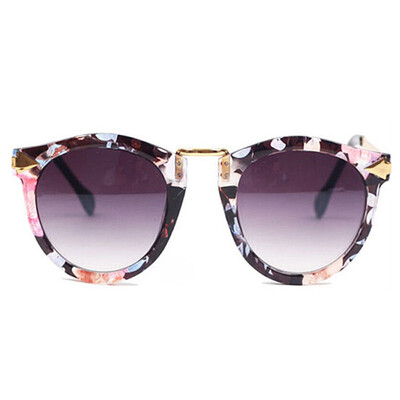 

Women's Retro Sunglasses Metal Frame Sweet Round Goggles EyeGlasses