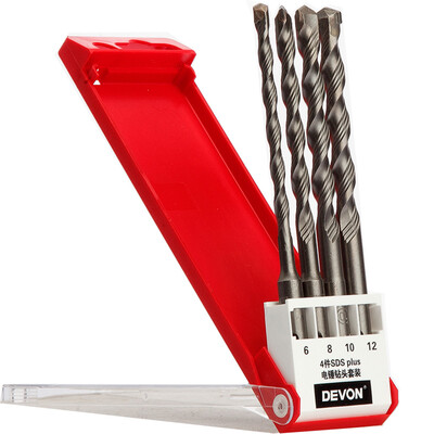 

Devon Electric Hammer Bit Set B-4pc Tool Set 6 8 10 12mm Hardware Power Tools