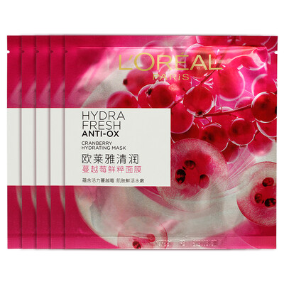 

[Супермаркет Jingdong] LOREAL Crunchy Cranberry Mask 25g * 5