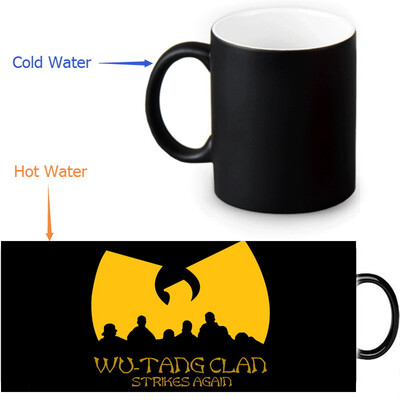 

Wu Tang Clan 350ml/12oz Heat Reveal Mug Color Change Coffee Cup Sensitive Morphing Mugs Magic Mug Milk Tea Cups