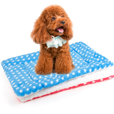 

HANHANLEYUAN kennel cat litter dog mat autumn&winter pet nest pad biting dog cotton pad teddy golden hair VIP dog blanket cat pad quilt