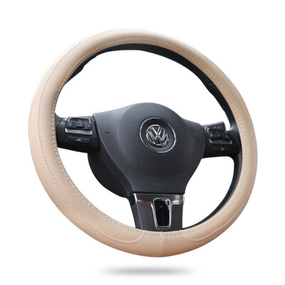 

Brace BOLISH Mai Rui Bao steering wheel set Tiguan sagitar Passat new Civic Regal Jun Carlo La Mondeo four seasons set BT01 beige
