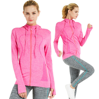 

El Monte ALPINT MOUNTAIN Outdoor Running One-piece Hooded Long-sleeved Cardigan Sweater Sports Jacket Women Yoga Fitness Wear Fitness Wear 650-904 Purple XL