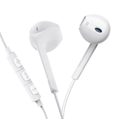 

Lanston E6U noise-canceling headphones earbuds comfort in-ear subwoofer universal phone k song headphones tuning with wheat computer headset white
