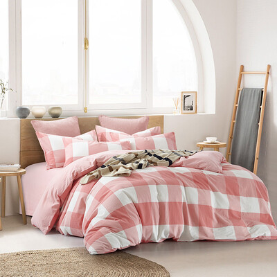 

Brata Four piece suit cotton Water washing cotton simple cotton bedding Kit