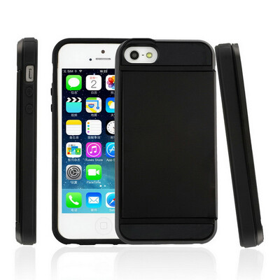 

Card Holder Pocket ShockProof Case Cover For iPhone 5/5S