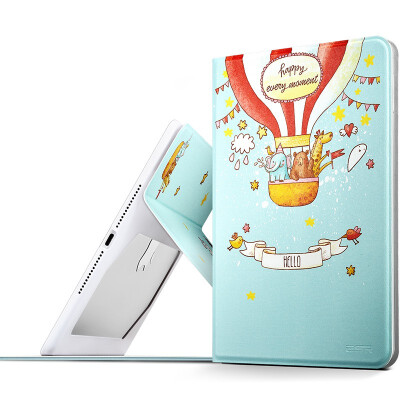 

Illustrator (billion color) Apple iPad mini4 protective sleeve / shell cartoon shatter-resistant leather holder illustrator Fun Trolltech series joy balloons lying