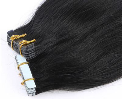 

16"-26"Full Head 20pcs 3g Strand 100 Remy PU Tape in Human Hair Extensions 60G Set All Colors