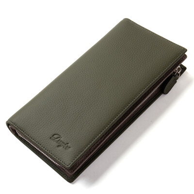 

DANJUE Men Wallets Long Genuine Leather Male Purse Large Capacity Phone Bag Real Cowhide Man Day Clutches Bag Business