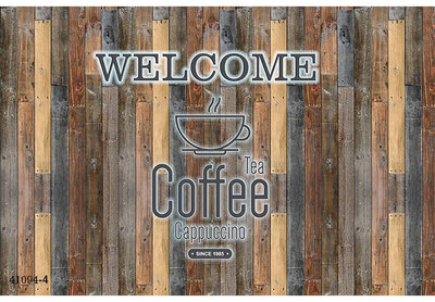 

Custom photo wallpaper 3D solid wood European retro coffee theme wallpaper tea shop restaurant mural wallpaper