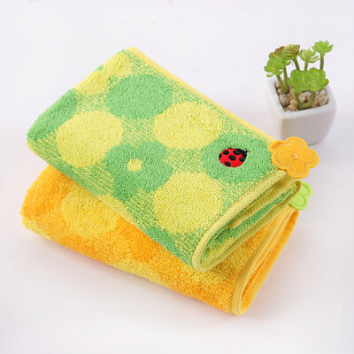 

Gold towel home textile cotton towel fresh embroidered candy color towel two loaded yellow green 88g strip 70 34cm