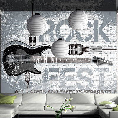 

Пользовательский размер Фото Европейский рок-гитара